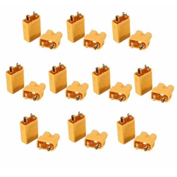 10pcs 5Pairs Amass XT60 XT30 XT60H XT30U Plug Connector Male Female RC Quadcopter FPV Racing Drone batería Lipo on Sale