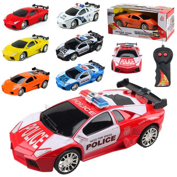 1:24 Electric 5 Style rc car Toy for Boy Police sports Vehicle Mini Diecast Model Cars Toys for children friends Moto oyuncak Sale