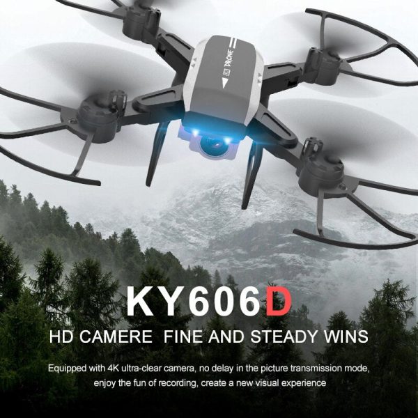 KY606D Drone FPV RC Drone 4k Camera 1080 HD Aerial Video dron Quadcopter RC helicopter toys for kids Foldable Off-Point drones For Discount