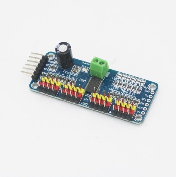 16 Channel 12-bit PWM Servo Driver-I2C interface Module For Raspberry Pi Shield Module Servo Shield For Arduino Diy Kit Sale