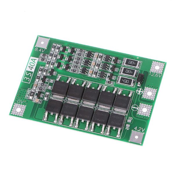 1pcs 3S 11.1V 12.6V 40A w Balance 18650 Li-ion Lithium Battery BMS Protection Board Enhanced Balanced Version Hot on Sale