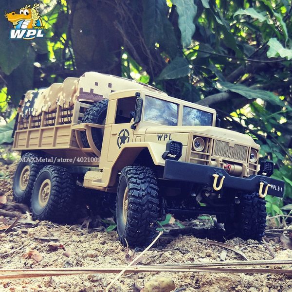 WPL B16 B-16 1:16 RC Truck WPL RC Crawler Car 6WD 2.4G Mini Off-Road Remote Control Car 15km H Top Speed Mini RC Monster Truck Discount