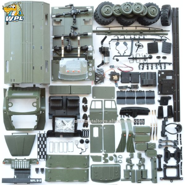 WPL B36 1:16 Ural RC Car 6WD Military Truck Rock Crawler Command Communication Vehicle KIT Toy Carrinho de controle Supply