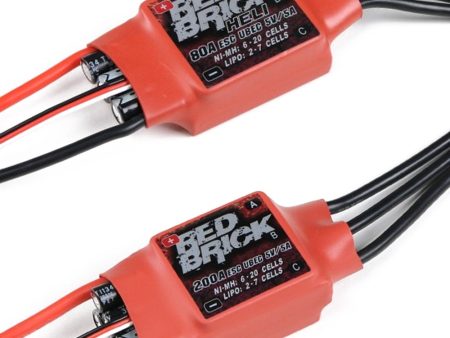 1pcs Red Brick ESC 50A 70A 80A 100A 125A 200A Brushless ESC Electronic Speed Controller 5V 3A 5V 5A BEC for FPV Multicopter Sale