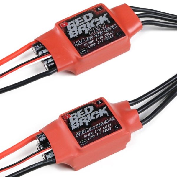 1pcs Red Brick ESC 50A 70A 80A 100A 125A 200A Brushless ESC Electronic Speed Controller 5V 3A 5V 5A BEC for FPV Multicopter Sale