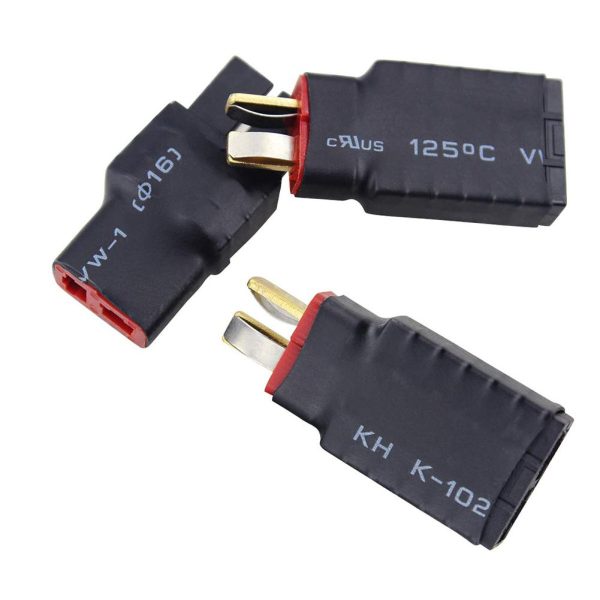 1PC Male T-Plug Deans To Female TRX Traxxas Connector Adapter Conversion Plug For RC Battery ESC & Charger For Cheap