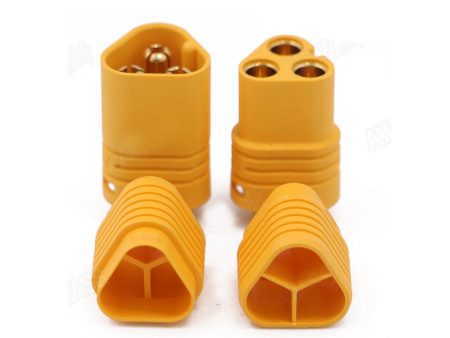 2pair AMASS MT60 3.5mm 3 pole Bullet Connector Plug Set For RC ESC to Motor For Cheap