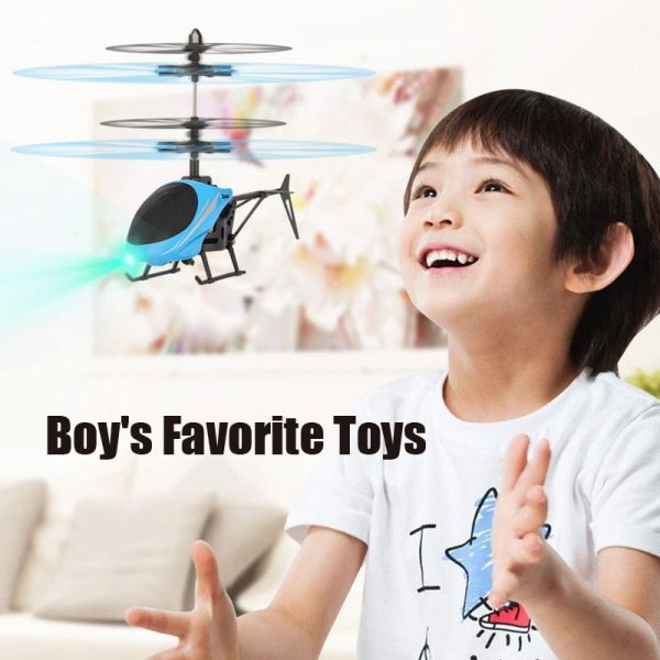 Mini RC Drone Fly RC Helicopter Aircraft Suspension Induction Helicopter Kids Toy LED Light Remote Control Toys for Children Online Sale