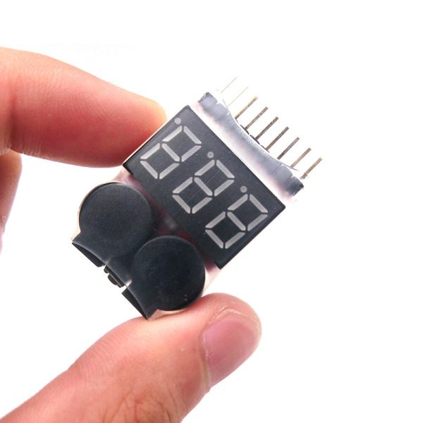 1PCS 1-8S Low Voltage Buzzer Alarm Lipo Battery Voltage Indicator Tester for RC Car RC Boat RC Drone Online Hot Sale