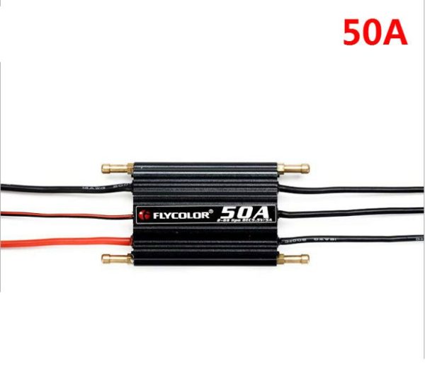 1PCS Flycolor 50A 70A 90A 120A 150A Brushless ESC 2-6S RC Boats Waterproof with BEC Water Cooling System for Jet Fashion