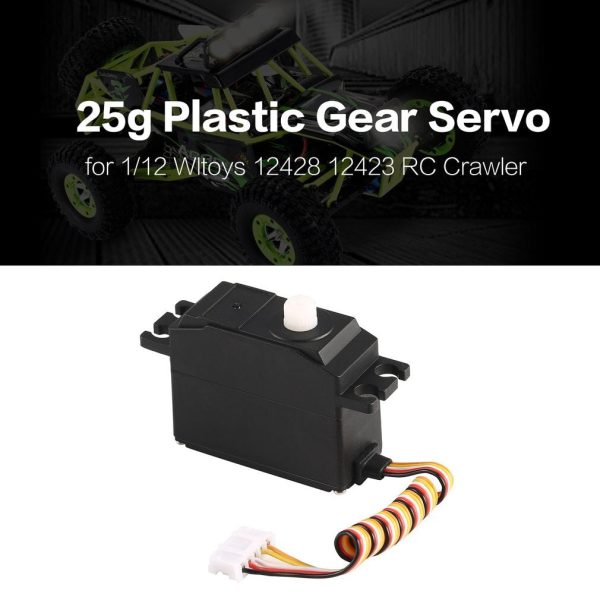 25g Plastic Servo Steering Gear Servo for 1 12 Wltoys 12428 12423 RC Car Truck Model Steering Part Accessories Micro RC Servo Online