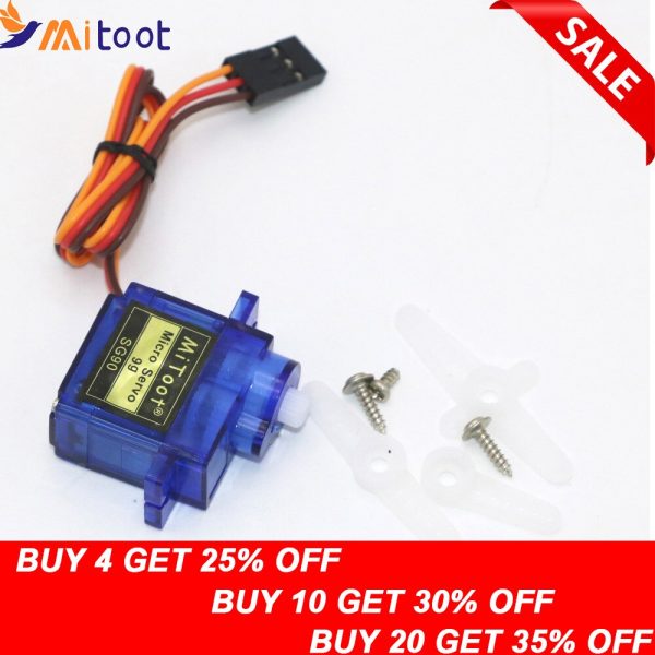 1pcs Mitoot RC Micro Servo 9g SG90 Servo For Arduino Aeromodelismo Align Trex 450 Airplane Helicopters Accessories For Discount