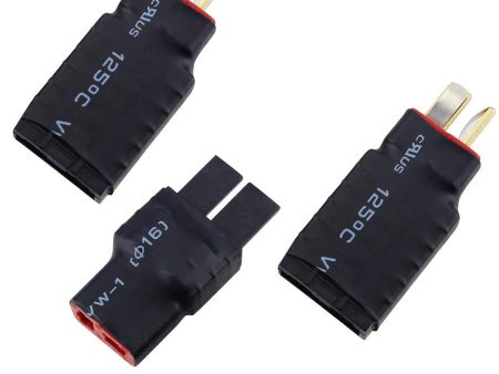 1PC Male T-Plug Deans To Female TRX Traxxas Connector Adapter For RC Battery ESC & Charger Online now