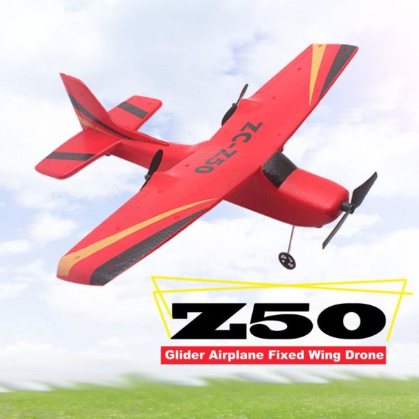 Z50 2.4G 2CH 350mm Micro Wingspan Remote Control RC Glider Airplane Plane Fixed Wing EPP Drone with Built-in Gyro for Kids Discount