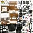 WPL C44KM 1:16 Metal Unassembled Kit with Motor Servo 4WD Climbing Off-road RC Truck DIY Accessories Modified Upgrade Boy Toy on Sale