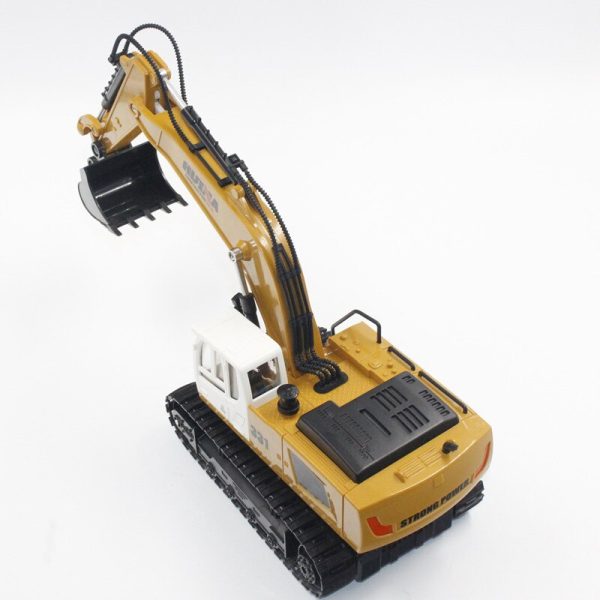 HUINA 1331 1 18 2.4G RC Chargeable Electric Excavator Model Engineering Digging Toys Sale