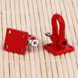 1 Pair 1:10 RC Crawler Accessories Red Trailer Hook Scale Accessory For RC Crawler SCX-10 Truck Climbing Car Truck Trailer Hook For Cheap