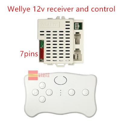 wellye 12v Children electric car parts 2.4G 7 pins Bluetooth receiver kid s toys motorcycle wireless accessories for BeRica Online now