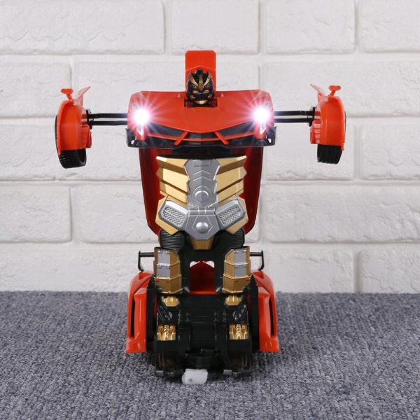 2.4G RC Electric Remote Control Robot Car Plastics and Electronic Components Transformation Battery Kids Gifts Toy Cheap