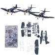 1Pcs 1 48 Scale Assemble Fighter Model Toys Flanker Combat Aircraft Diecast War-II Building Tool Sets Random Color on Sale