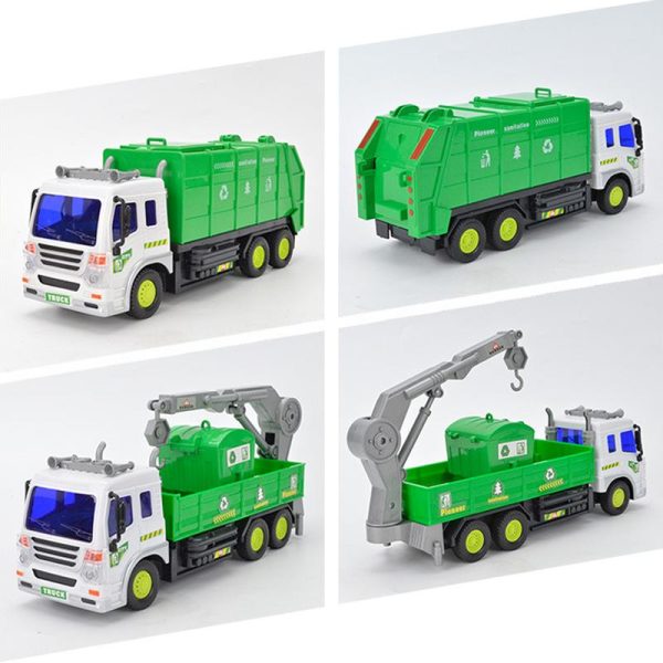 1:16 Large Garbage Truck Toys Kids Clean Car Boys Sanitation Trash Trucks Big Vehicle Alloy Car Model Children Christmas Gift Online now