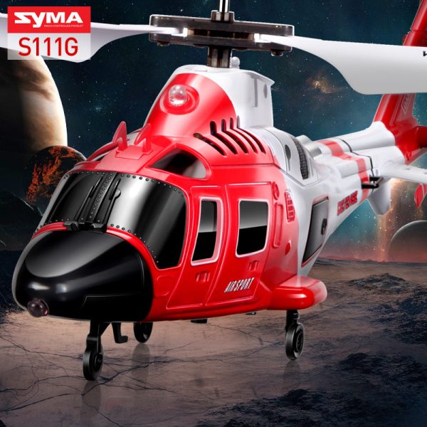 SYMA S111G Attack Marines RC Helicopter With LED Light 3.5CH Helicopter Remote Control RC Drone Shatterproof Toys For Children Online