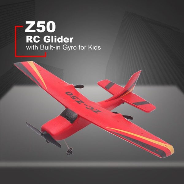 Z50 2.4G 2CH 350mm Micro Wingspan Remote Control RC Glider Airplane Plane Fixed Wing EPP Drone with Built-in Gyro for Kids Discount