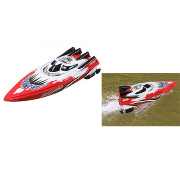 New Arrival RC Boat Radio Remote Control Twin Motor High Speed Boat RC Racing Toy Gift For Kids Eu plug Online now