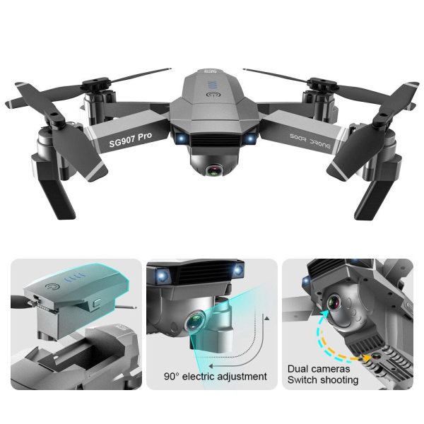 SSTI-VSG SG907 Pro GPS Drone with 4K HD Adjustment Camera Wide Angle 5G WIFI FPV RC Quadcopter Professional Foldable Dron E520S Online now