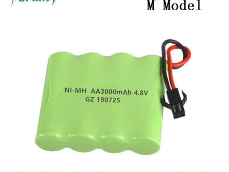 3000mah 4.8v Rechargeable Battery For Rc toys Cars Tanks Robots Gun NiMH Battery AA 4.8v 2400mah Batteries Pack For Rc Boat 1PCS Supply