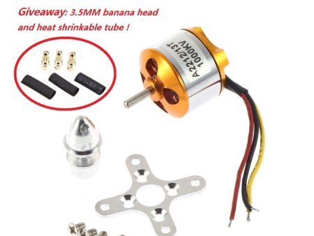 1pcs A2212 Brushless Motor 930KV 1000KV 1400KV 2200KV 2700KV For RC Aircraft Plane Multi-copter Brushless Outrunner Motor Online now