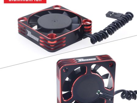 The New Rocket Cooling Fan 40mm Aluminum Fan Rotates at 16000RMP 8.5V for 1 10 1 8 RC Car 4068 4092 4074 Motor ESC Fast Cooling For Discount