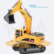 2.4Ghz 6 Channel 1:24 RC Excavator toy RC Engineering Car Alloy and plastic Excavator RTR For kids Christmas gift Online Sale