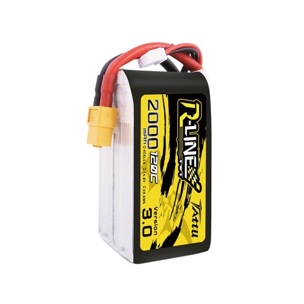 Tattu R-line Rline Version 120C V3 3.0 1300 1550 1800 2000mAh 4S 14.8V Lipo Battery XT60 Plug for FPV Racing Drone RC Quadcopter on Sale