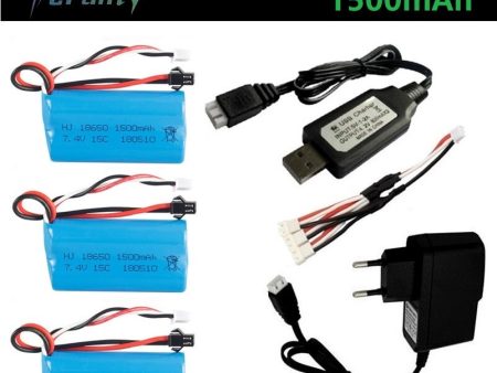 ( SM Plug ) 7.4V 1500mAh lipo Battery for YDI U12A Syma S033g Q1 TK H101 18650 7.4V Battery Rc Toys Boats Cars Tanks Drone Part Supply