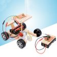 Wooden Physical Assembled Racing Model Kit Radio Knowledge Safe DIY Car Wireless Set Remote Control Gear Action Motor Principle Sale