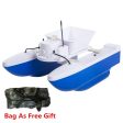 Professional Outside Fishing Electric RC Bait Boat Double Body Folding 500M 1.5KG Wireless Automatic Feeding Remote Control Boat For Sale