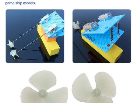 2pairs Rc Boat DIY 2mm Propellers D36mm   D42mm 3 Blades CW   CCW Electric Nylon Prop   Screw For Rc Boats Models 2mm Shafts For Sale