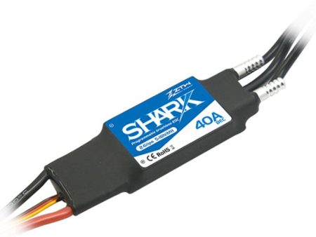 ZTW Shark 40A BEC Waterproof brushless ESC For Boat With Water-cooling System RC boat model With forward and reverse two-way Online now