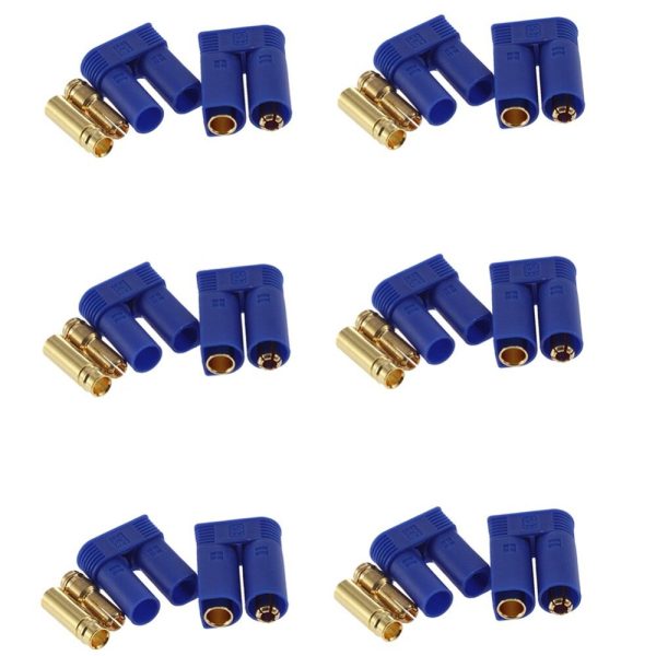 20pair lot EC3 3mm EC5 5mm Male-Female Type Battery Connector Golden Battery Connector Bullet Plug For Discount