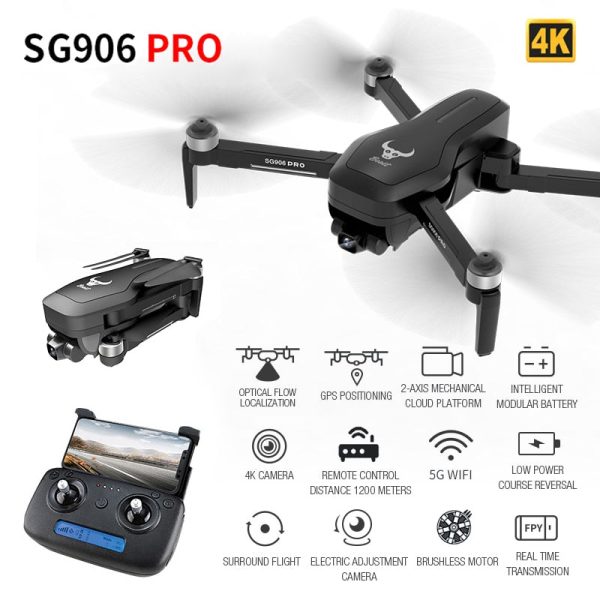 ZLRC SG906 PRO GPS Drone With 2-axis Anti-shake Self-stabilizing Gimbal Wifi FPV 4K Camera Brushless Quadcopter VS F11 ZEN K1 Cheap