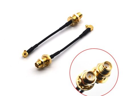 1pc Video Transmitter Antenna Extension VTX MMCX Angle to SMA RP-SMA Female Adapter Connector Cable 100mm RC Accessories DIY For Discount