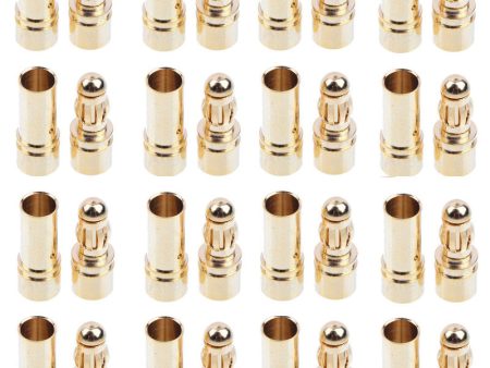 20 40pcs 3.5mm 4mm 5.5mm Gold Bullet Banana Connector Plug For RC FPV Racing Drone Quadcopter ESC Battery Motor Online Sale