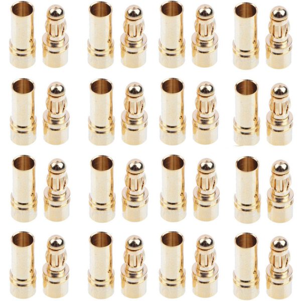 20 40pcs 3.5mm 4mm 5.5mm Gold Bullet Banana Connector Plug For RC FPV Racing Drone Quadcopter ESC Battery Motor Online Sale