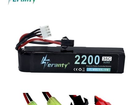 #102mm 11.1v 2200mAh Lipo Battery for Water Gun 3S 11.1V battery for Mini Airsoft BB Air Pistol Electric Toys Guns Parts 1Pcs Sale