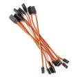 10Pcs 150mm Servo Extension Lead Wire Cable For RC Futaba JR 15cm Male to Female on Sale