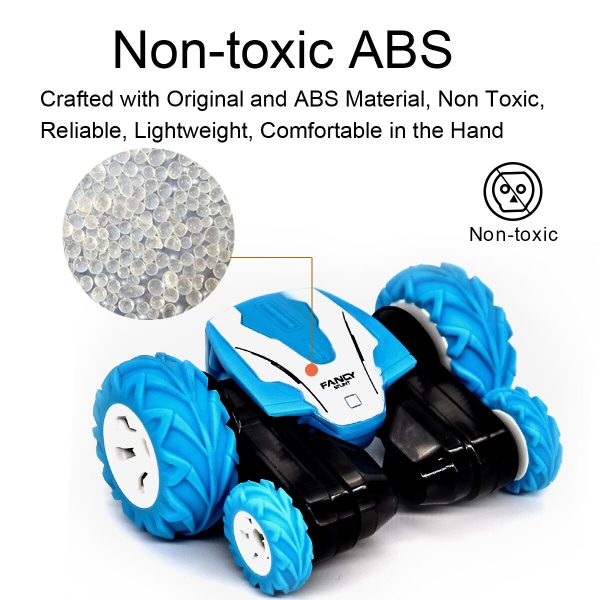 Sinovan Mini RC Car 2.4G 4CH Stunt Drift Deformation Buggy Rock Crawler Roll Car 360 Degree Flip Car Blue Toys for Kids Sale