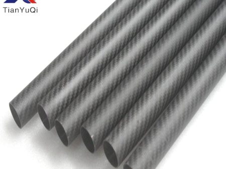 1PCS Twill Matte 3K Carbon fiber circular tube Length 500mm high hardness OD 8mm 10mm 12mm 16mm 20mm 25mm 30mm For Cheap