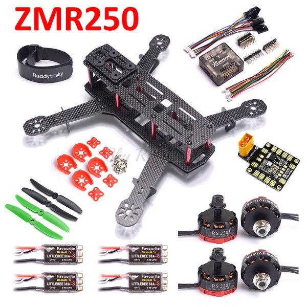 ZMR250 250 Carbon Fiber F3 Acro Flight Controller RS2205 2300KV Motor 12A   20A BLHeli-s   LittleBee 30A ESC for QAV250 RC Plane Online Sale