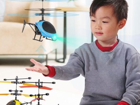 Mini RC Drone Fly RC Helicopter Aircraft Suspension Induction Helicopter Kids Toy LED Light Remote Control Toys for Children Online Sale